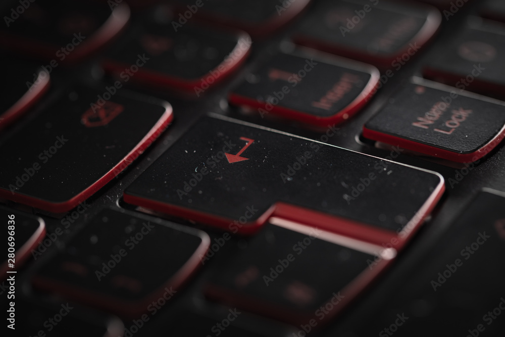 Close-up of a black keyboard Close-up of a black keyboard