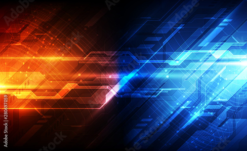 vector digital global technology concept, abstract background illustration