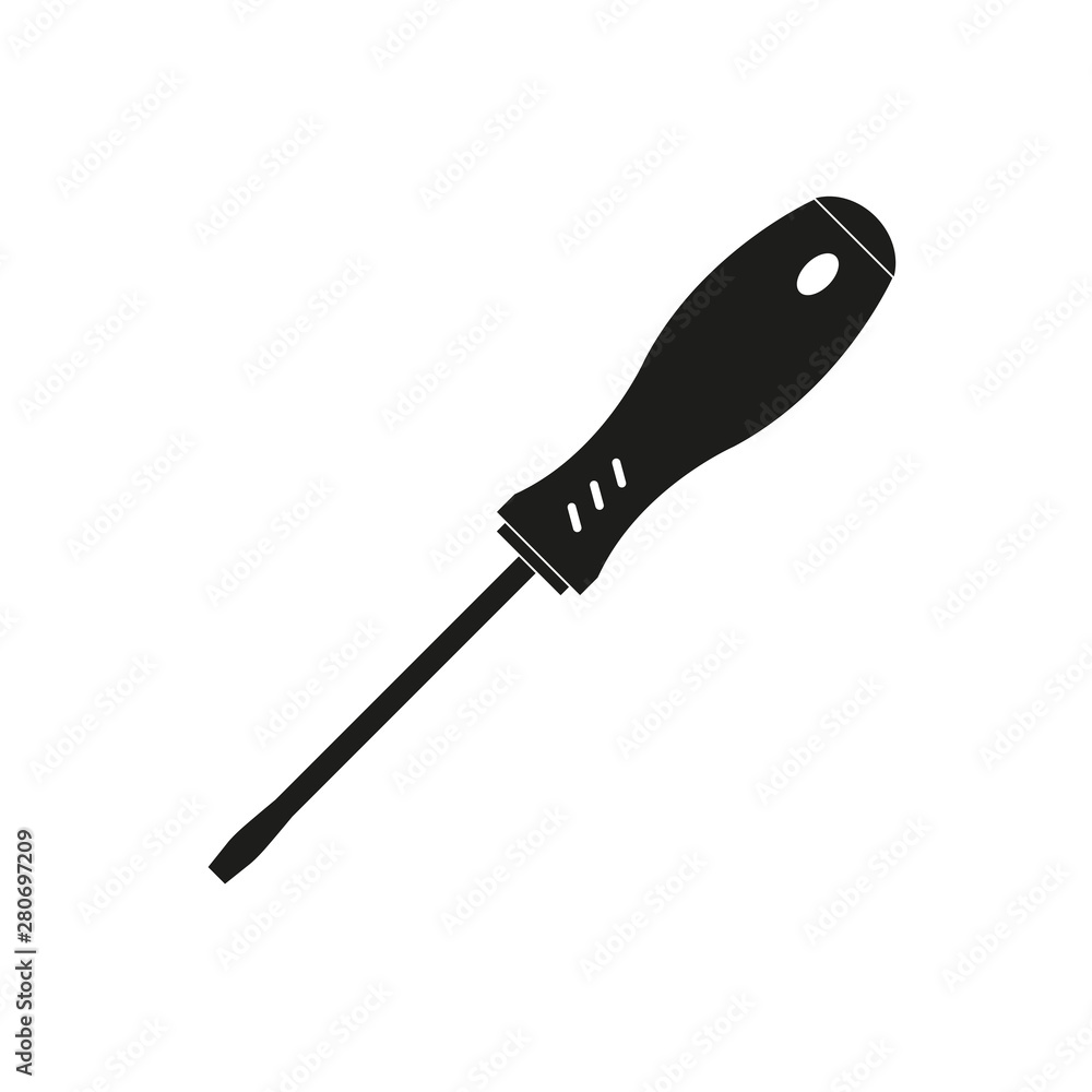 Fototapeta premium Screwdriver icon. Vector illustration