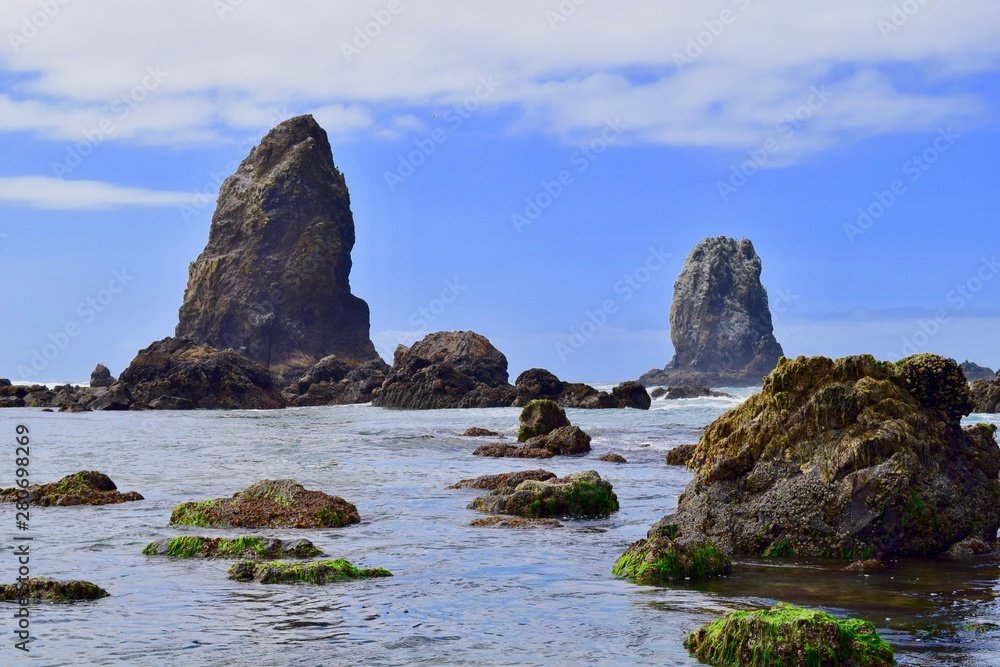 Rock pillars in the sea 3