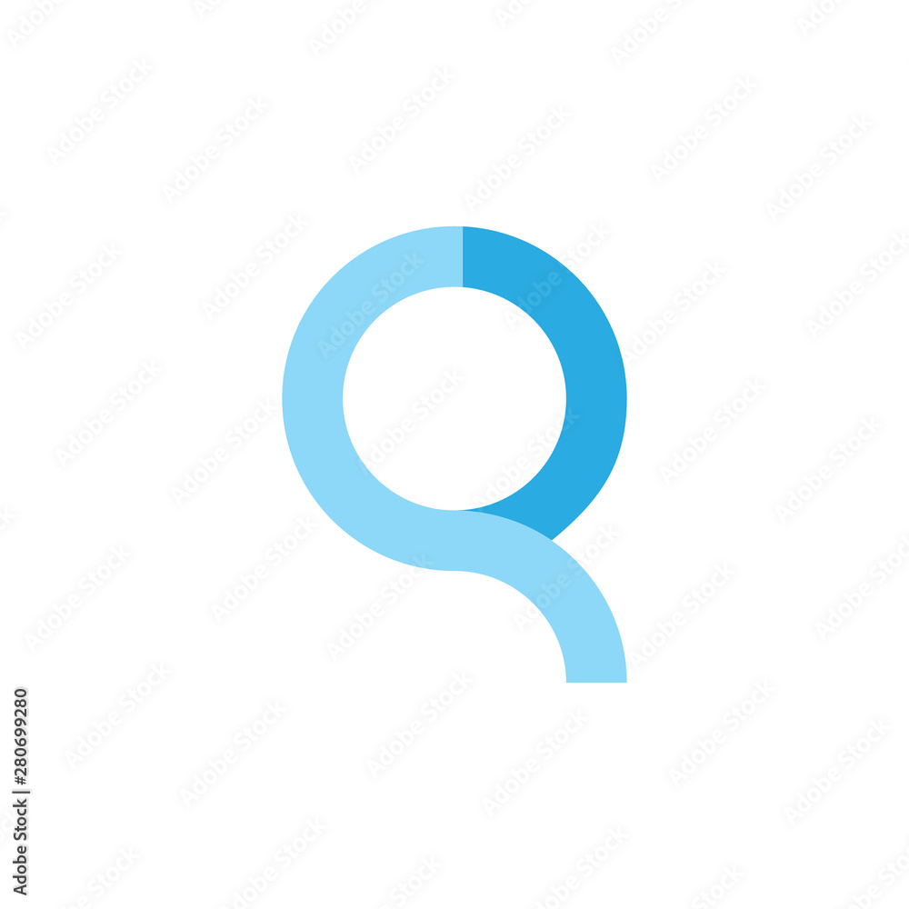 letter cq simple circle logo vector letter cq simple circle logo vector