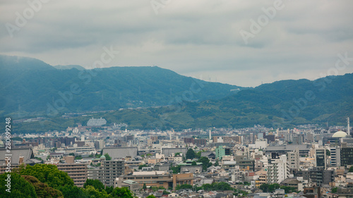 Scenery at the end of the village located in the mountains of Japan © warongdech