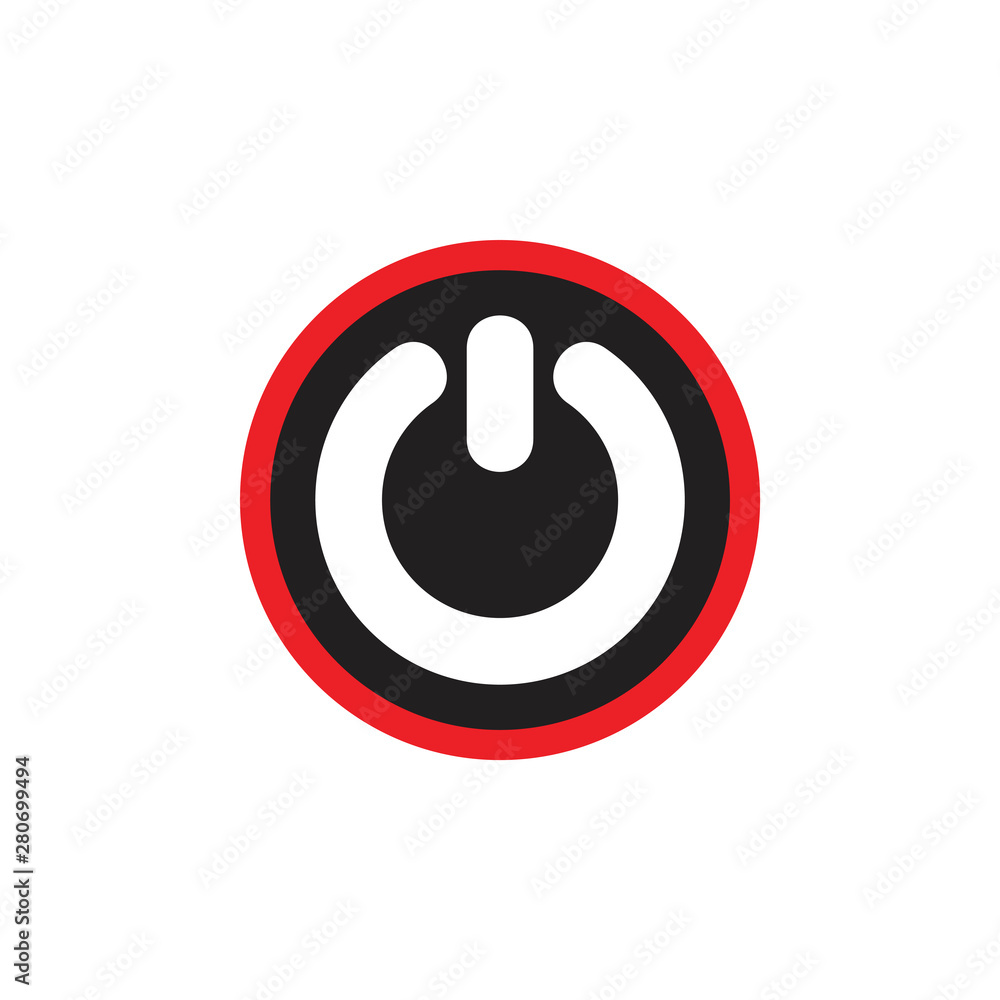 power circle geometric symbol vector power circle geometric symbol vector