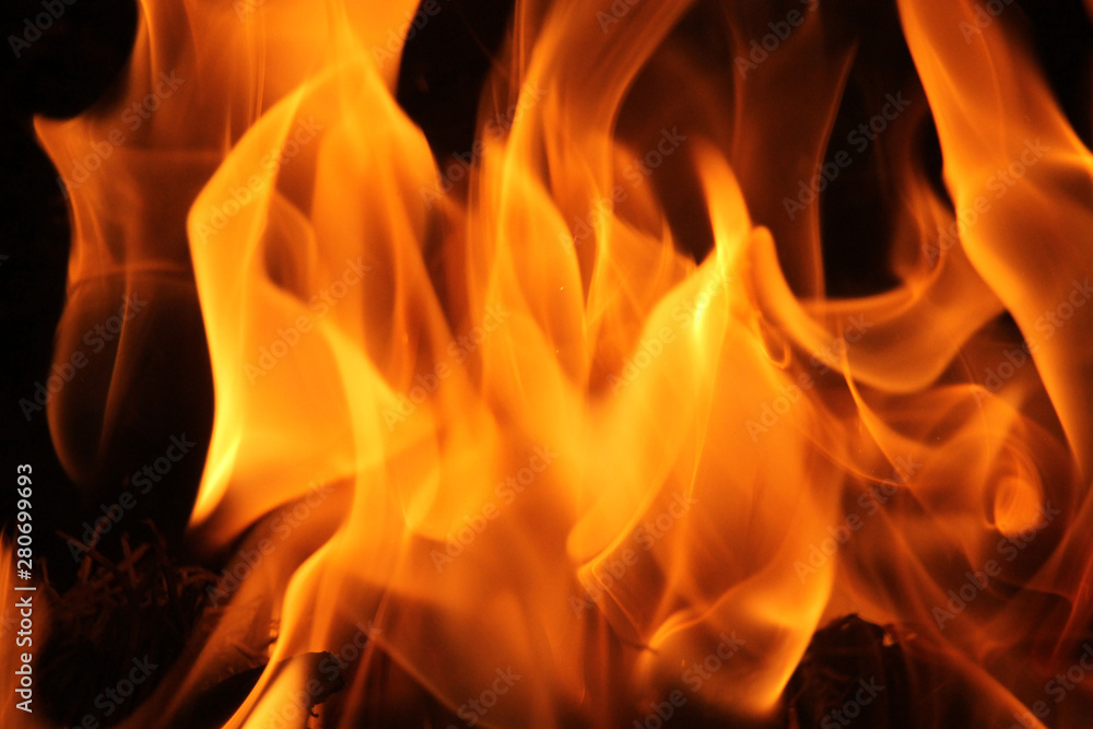Blurred blaze fire flame background Blurred blaze fire flame background