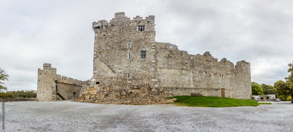 Castle ruin in Killarney national park in Irelend