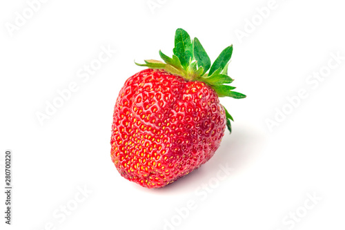 Fototapeta Naklejka Na Ścianę i Meble -  Red berry strawberry isolated on white background