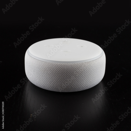 digital voice assistant with black background