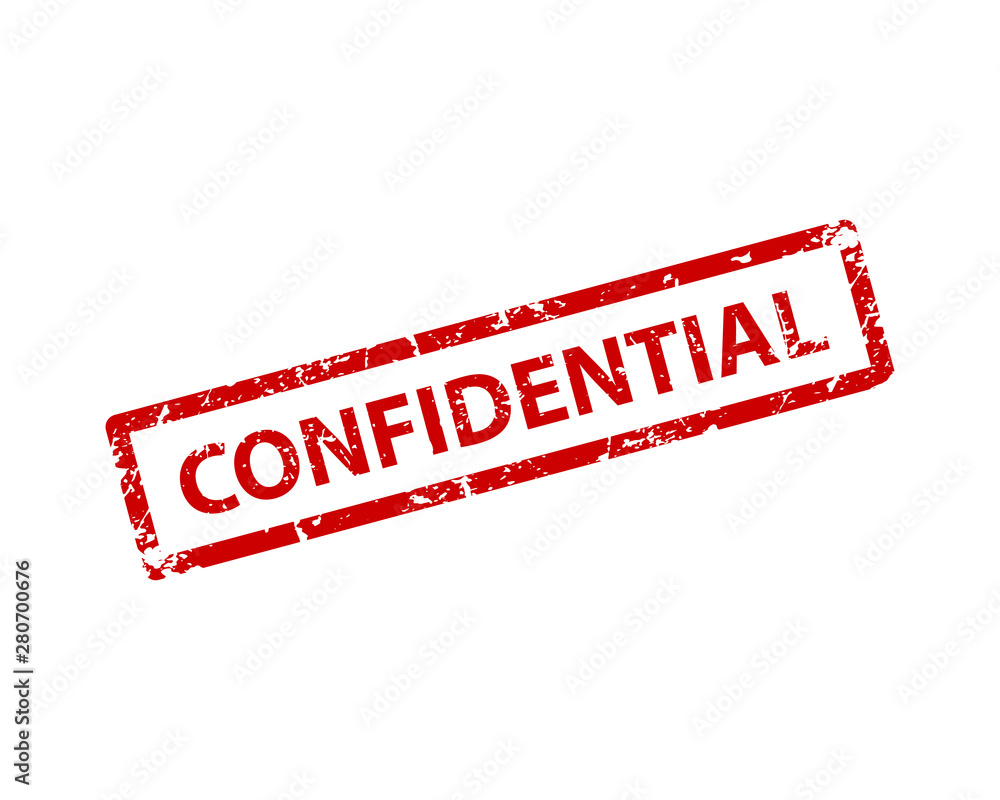 Confidential sign sticker. Stamp vector texture. Stock Vector | Adobe Stock - Confidential Quick Sign