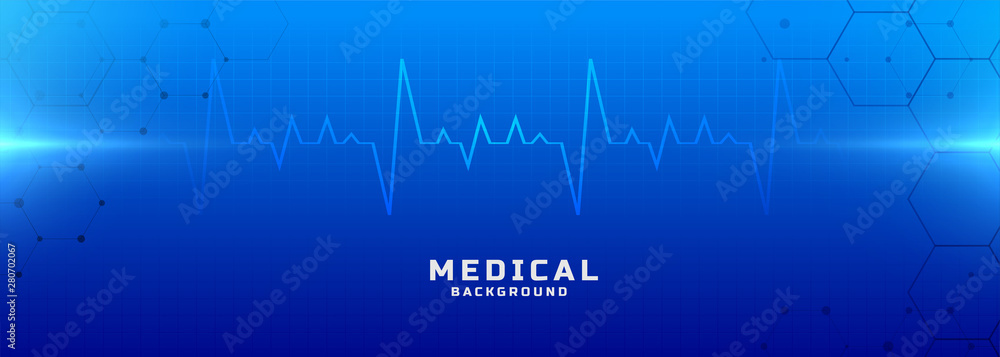 medical and healthcare blue background