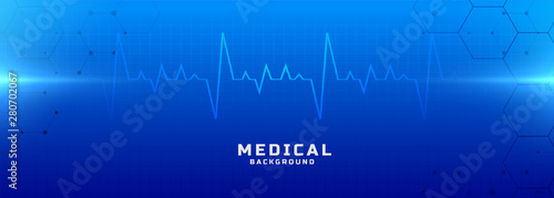 medical and healthcare blue background