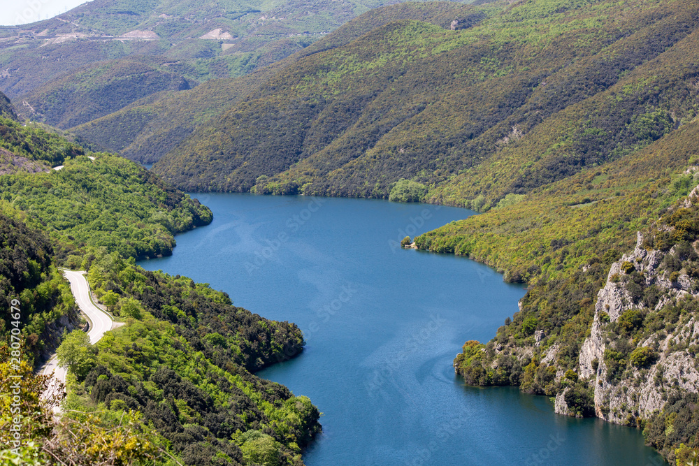 The Aliakmonas River in the region of Northern Greece The Aliakmonas River in the region of Northern Greece