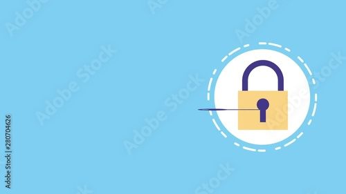 safe secure padlock with key