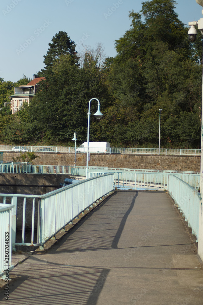 Brücke am Kahlenbergwehr in Mülheim an der Ruhr