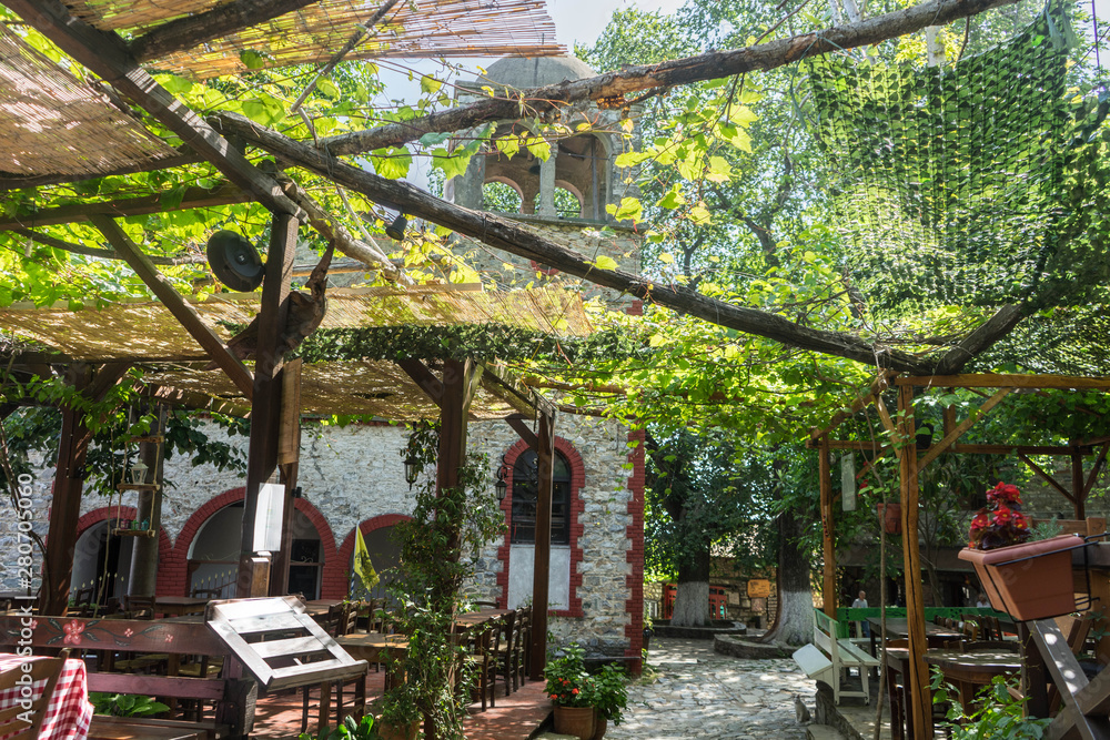 Palaios Panteleimonas, traditional greek village near the town of Platamonas, Olypus Riviera in Greece Palaios Panteleimonas, traditional greek village near the town of Platamonas, Olypus Riviera in Greece