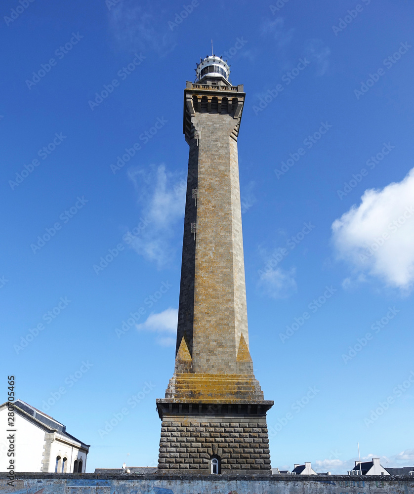 France. Bretagne. The lighthouse of Eckmuhl