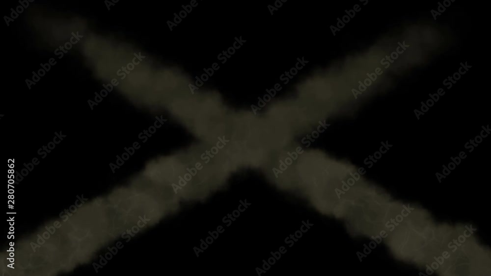 Animation of pirate flag closeup. Jolly Roger is traditional English name for flags flown to identify pirate ship about to attack. Several meteors or asteroids, trails of fire and smoke. Animation of pirate flag closeup. Jolly Roger is traditional English name for flags flown to identify pirate ship about to attack. Several meteors or asteroids, trails of fire and smoke.