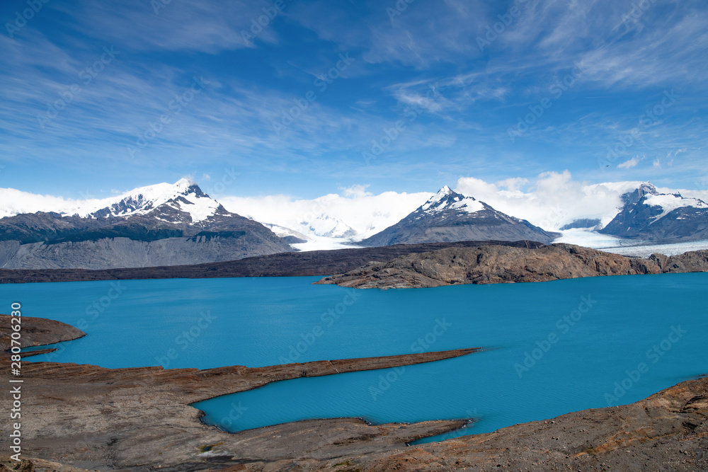 Lake Argentino in the Andes Mountains