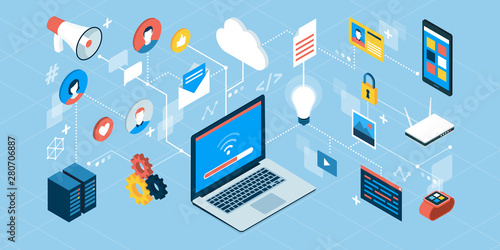 Internet, communication and social media