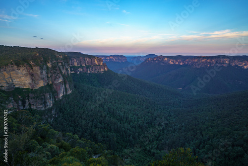 sunset at govetts leap lookout, blue mountains national park, australia 3 © Christian B.