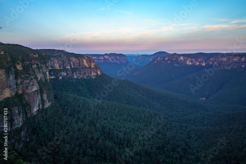 sunset at govetts leap lookout, blue mountains national park, australia 1 © Christian B.