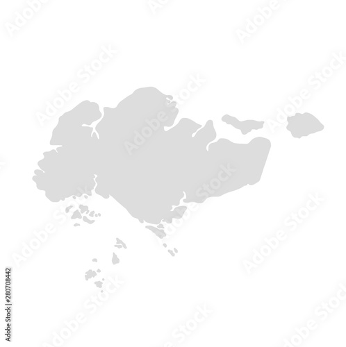 singapore map illustration vector eps10