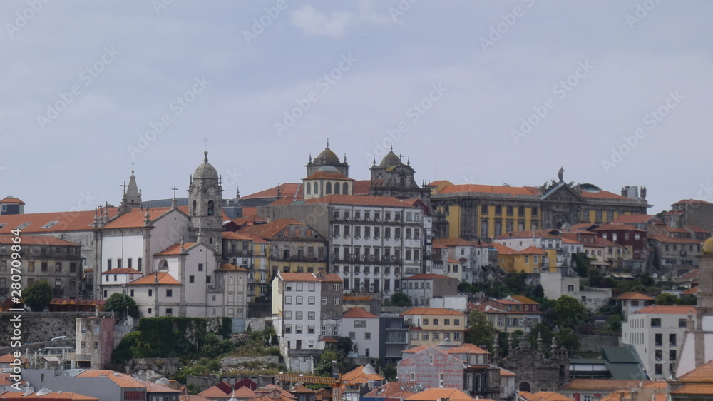 Porto panorama with palace castle
