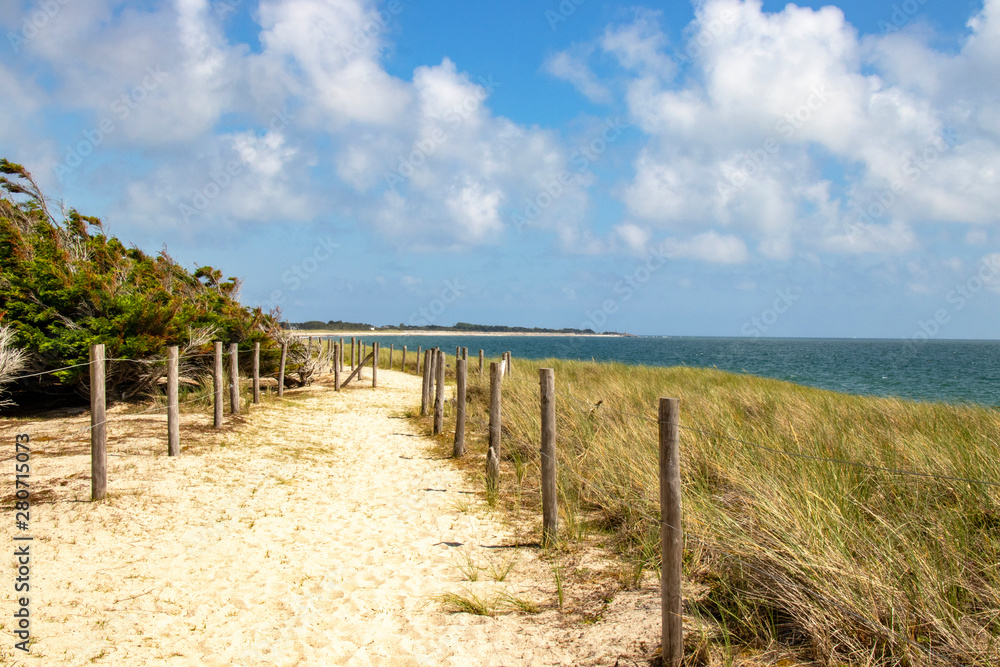 Chemin de randonnées à la pointe de Mousterlin dans le Finistère