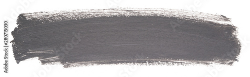 grey acrylic stain element on white background. with brush and paint texture hand-drawn. acrylic brush strokes abstract fluid liquid ink pattern