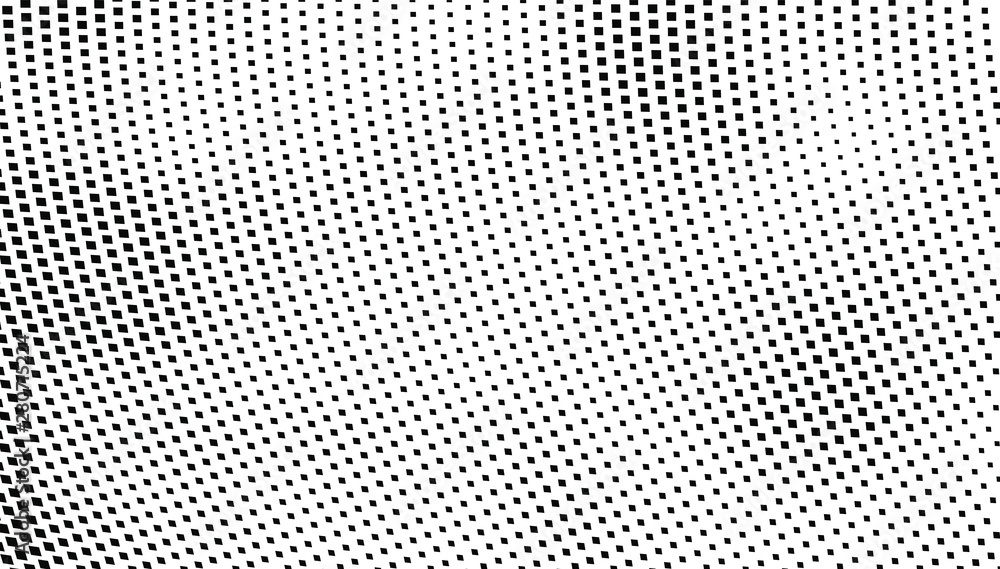Abstract halftone monochrome. Chaotic wave of dots. Gradient texture black and white Abstract halftone monochrome. Chaotic wave of dots. Gradient texture black and white
