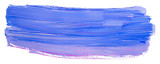 blue purple light acrylic stain element on white background. with brush and paint texture hand-drawn. acrylic brush strokes abstract fluid liquid ink pattern