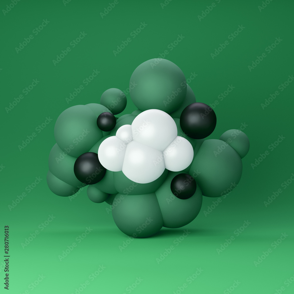 Sphere cloud CG (green) Sphere cloud CG (green)