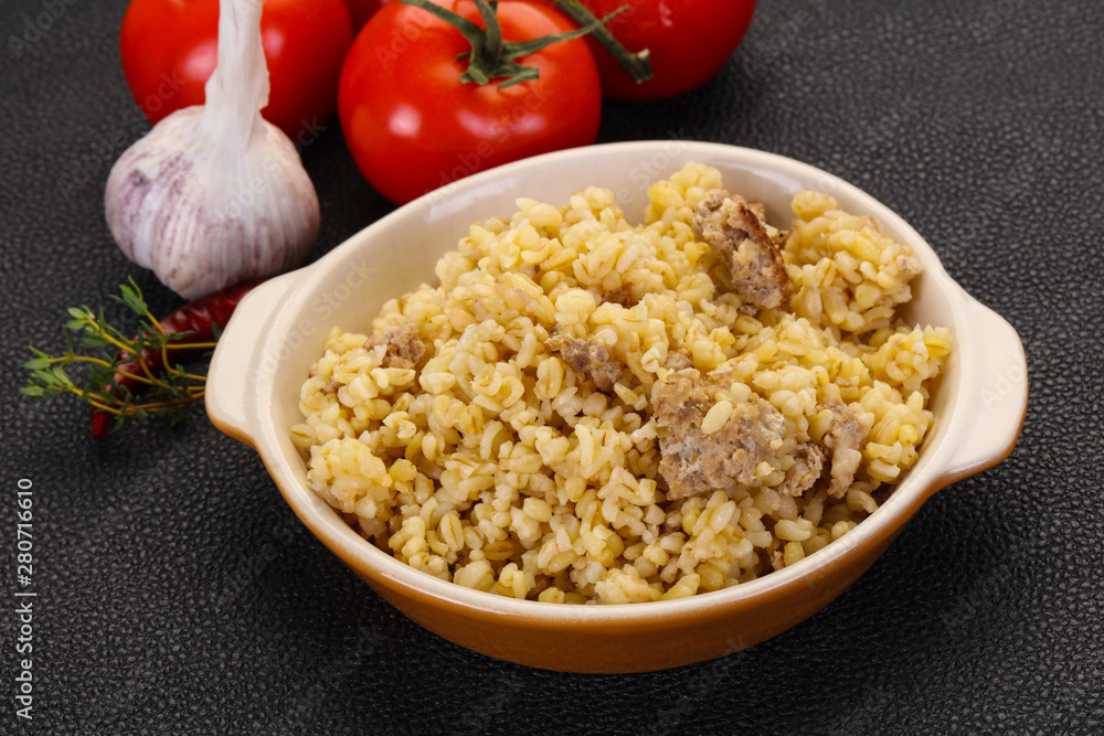 Bulgur with meat Bulgur with meat