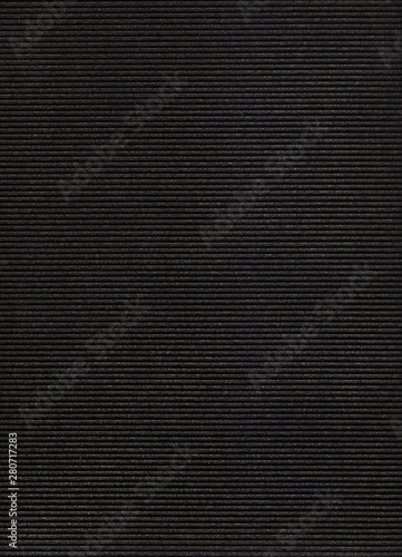 Black grooved foam texture background