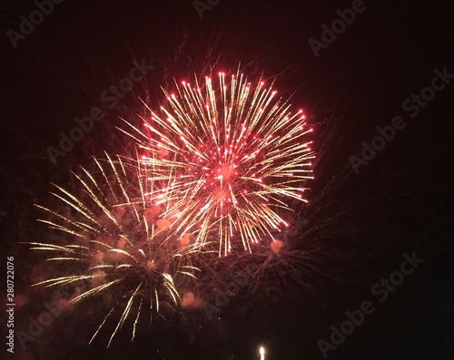 fireworks in the sky
