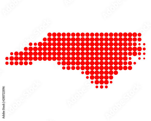 Karte von North Carolina
