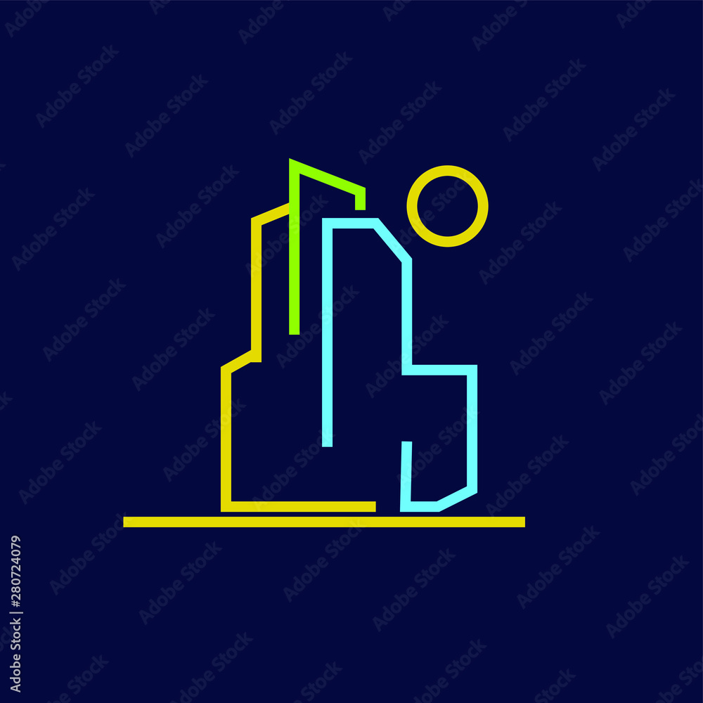 building logo icon for architect company building logo icon for architect company