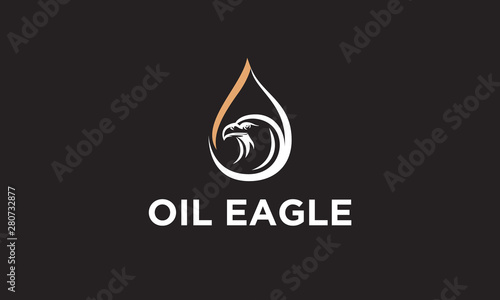 oil and eagle logo design inspiration 
