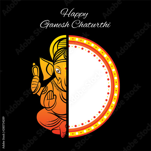 creative ganesh chaturthi festival poster design