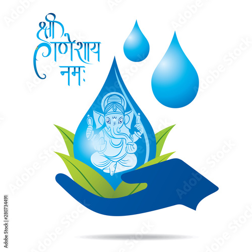 creative ganesh chaturthi festival poster design