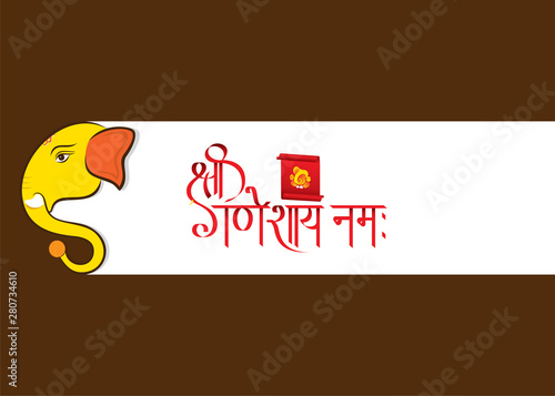 creative ganesh chaturthi festival poster design