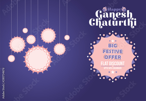 creative ganesh chaturthi festival poster design
