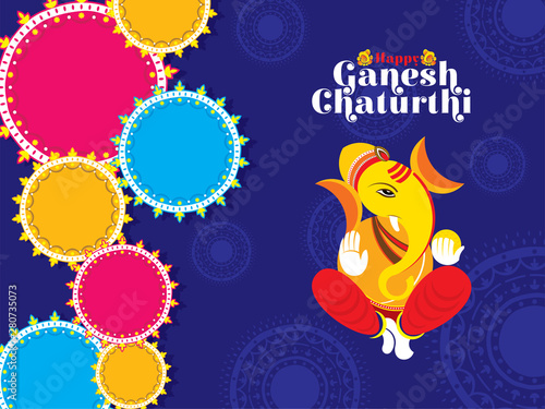 creative ganesh chaturthi festival poster design