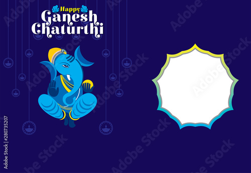 creative ganesh chaturthi festival poster design
