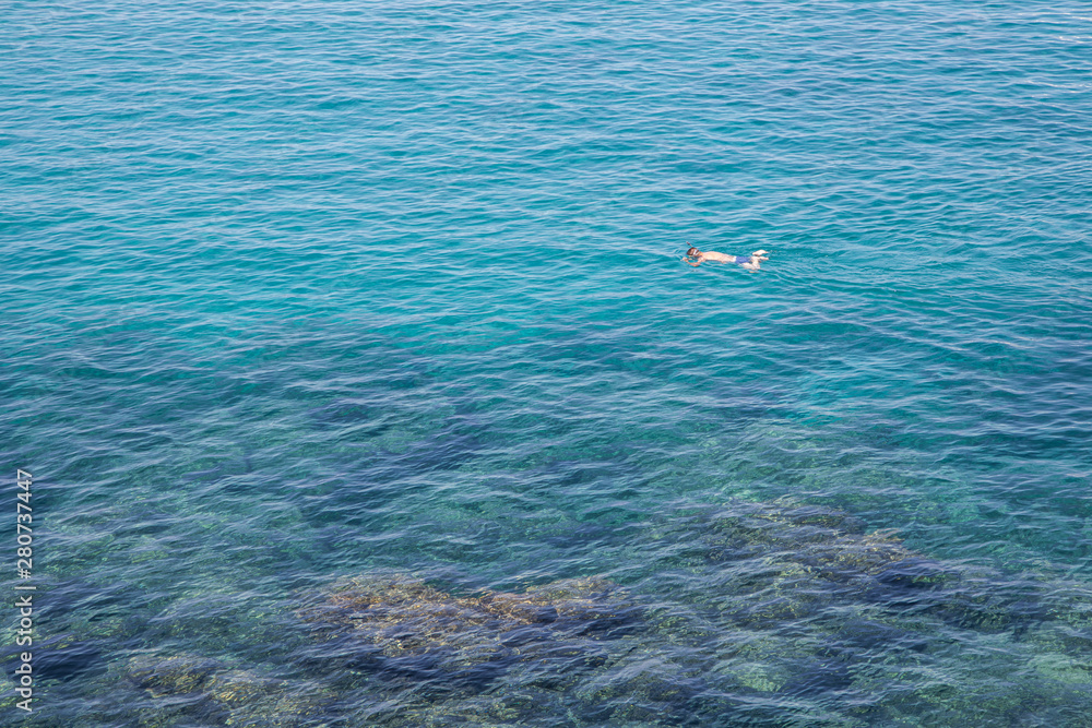 Naklejka premium Tauchen im Meer