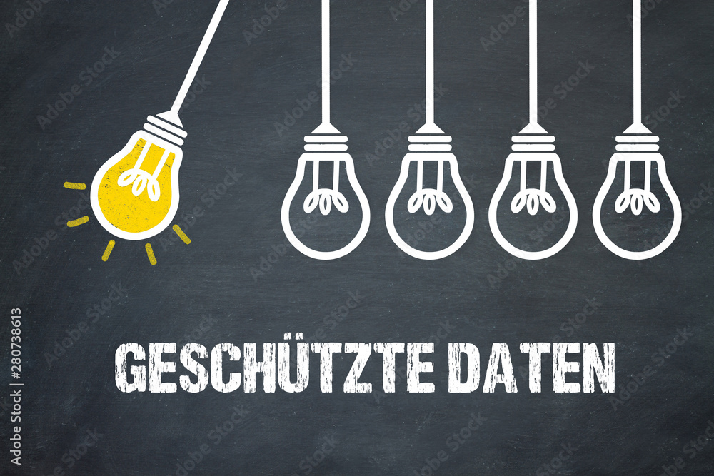 Fototapeta premium Geschützte Daten