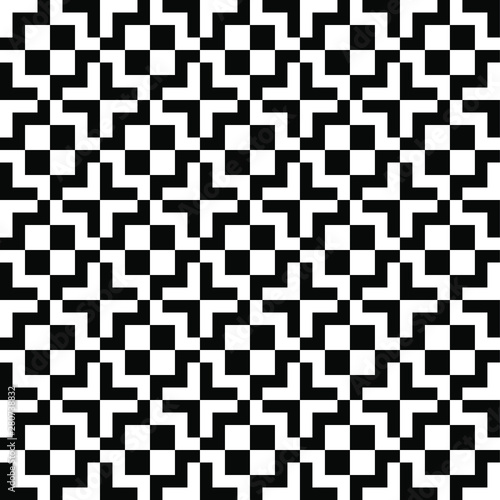 Abstract geometric background. Black and white design.