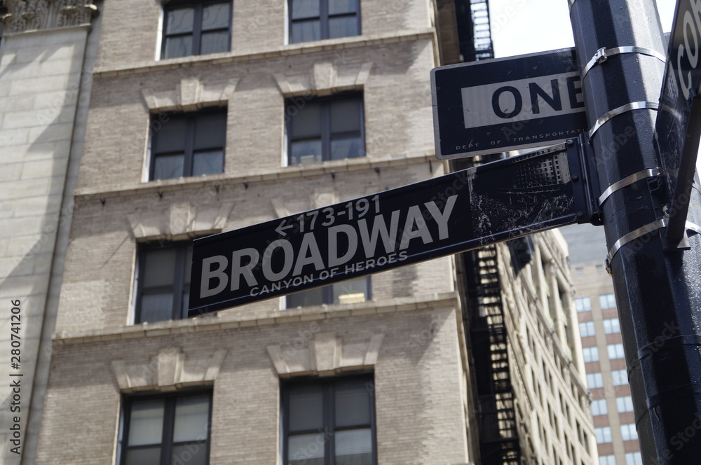 Obraz premium Broadway street New-York Manhatten