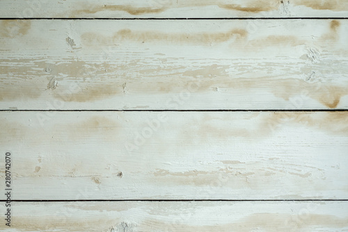 White shabby wooden wall texture, close-up shot