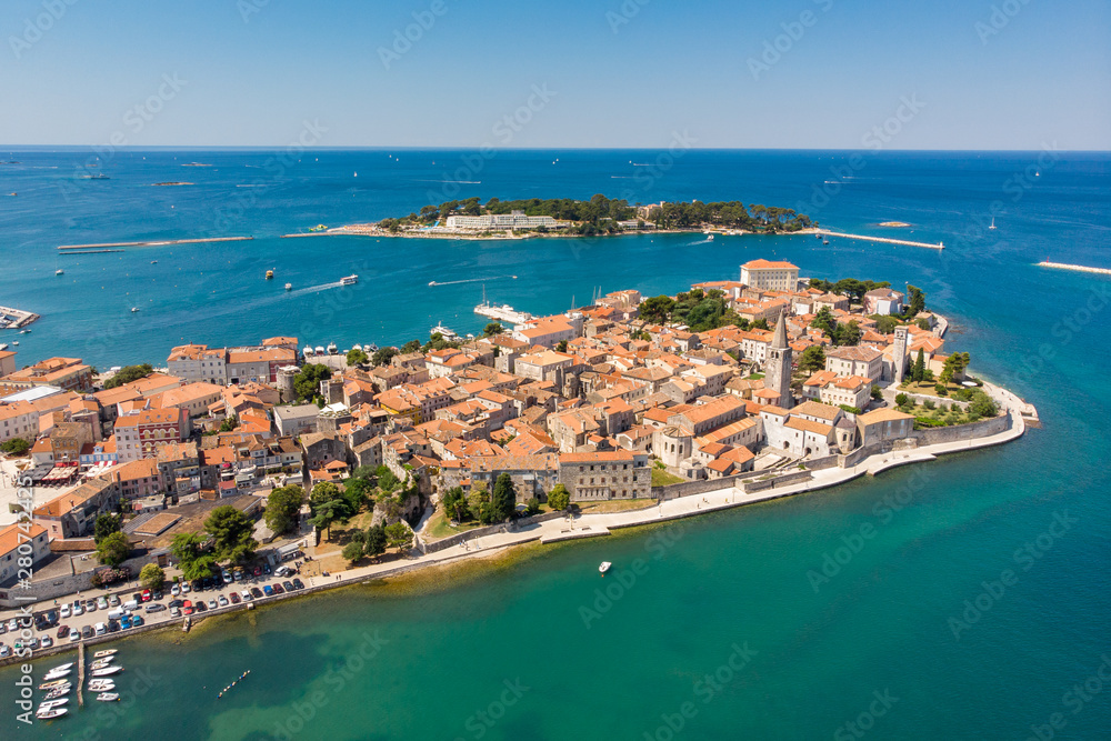 Croatia porec drone photography adriatic blue water