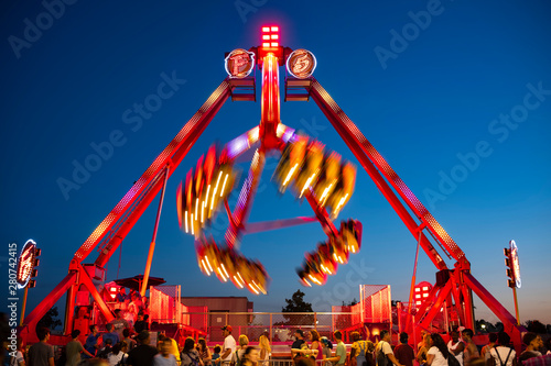 Canvas Print The Midway at the Great New York State Fair